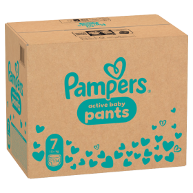 Plenkové Kalhotky Pampers Active Baby Pants, Velikost 7, 114 Plenky, 15kg+