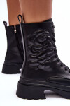Ocieplané Kožené Workery Botky SBarski MR870-25 Černé 41