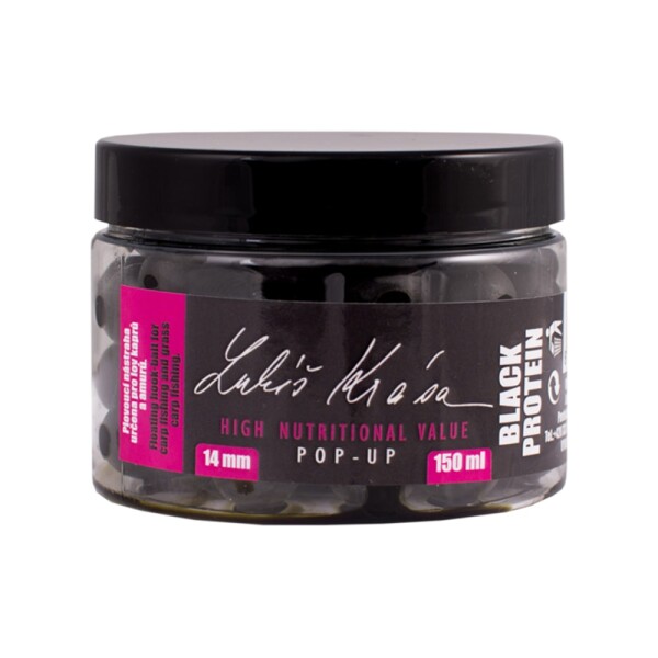 LK Baits Pop-up Lukas Krasa Black Protein 14mm 150ml,LK Baits Pop-up Lukas Krasa Black Protein 14mm 150ml