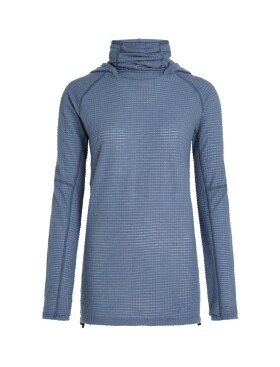 ICEBREAKER Wmns Merino 400 RealFleece Grid Pulover Hood, Dawn (vzorek) velikost: S
