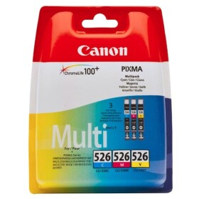 Canon CLI-526 C/M/Y, azurová/Purpurová/Žlutá (4541B009) - originální kazety