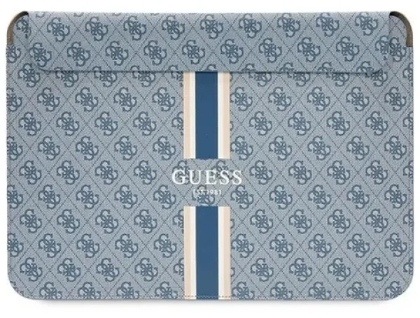 Guess 4G Printed Stripes modrá / Pouzdro na notebook / 14" (GUCS14P4RPSB)