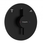 HANSGROHE - Sprchový set s baterií pod omítku, s tělesem, průměr 26 cm, 3 proudy, matná černá SANI21HHH400