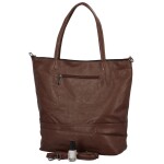 Nadčasová velká dámská koženková kabelka Laurencie, coffee