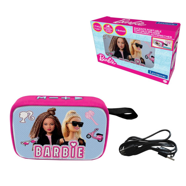 Lexibook reproduktor Barbie s látkovým povrchem - Alltoys Lexibook