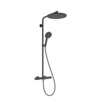 HANSGROHE - Raindance Alive S Puro Sprchový set s termostatem, 21x34 cm, 3 proudy, EcoSmart, kartáčovaný černý chrom 24593340