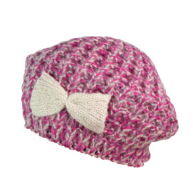 Dámský baret Beret model 17426011 Pink - Art of polo Velikost: UNI