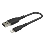 Belkin BOOST CHARGE kabel opletený USB-A na Lightning černá / 15cm (CAA002bt0MBK)