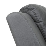 TV a relaxační křeslo, manuální polohování, potah šedá látka v dekoru kůže