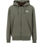 Alpha Industries Mikina Basic Zip Hoody SL dark olive 3XL