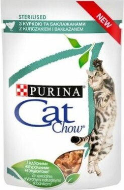 Purina Cat Chow Sterlisied Gig kuře s aubergine 85 g