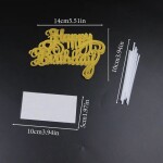 Ptakoviny.cz Narozeninová sada zlatá - Happy Birthday