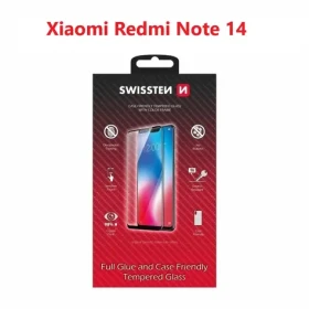SWISSTEN FULL GLUE COLOR FRAME CASE FRIENDLY sklo pro XIAOMI REDMI NOTE 14 5G černá (54501878)