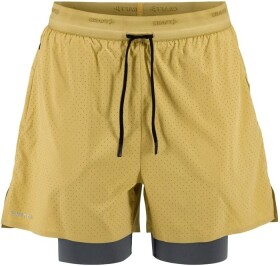 Běžecké šortky CRAFT Hypervent 2 in 1 - zelené Velikost textilu: XXL