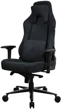 AROZZI VERNAZZA Supersoft Pure Black / Herní židle / látkové čalounění / černá / nosnost 145kg (VERNAZZA-SPSF-PBK)