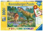 Ravensburger Puzzle Pravěký svět dinosaurů XXL + omalovánky