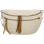 Trendy dámská textilní ledvinka Lena, béžová