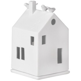 Räder Porcelánový svícen Birdhouse, bílá barva, porcelán