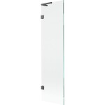 MEXEN/S - Lunar L vanová zástěna FIX 50 x 150, transparent, grafit kartáčovaná 897L-050-000-66-00