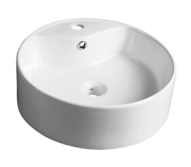 SAPHO - YAKARTA keramické umyvadlo na desku, Ø 46cm, bílá BH7021
