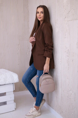 Bunda s klopou elegantní čokoláda UNI