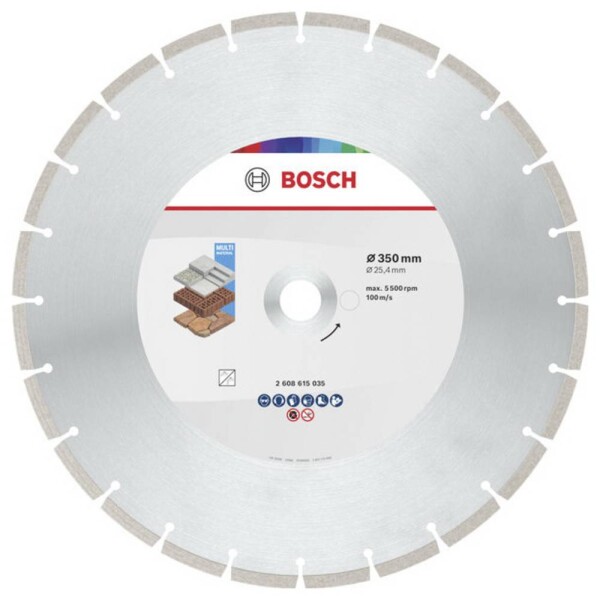 Bosch Accessories 2608615035 2608615035 diamantový řezný kotouč Průměr 350 mm Ø otvoru 25.40 mm beton, cihla, Měkká hornina 1 ks