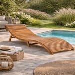 DBA Skládací zahradní lehátko Savora z akácie