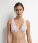 Dámská podprsenka s kosticí DIM ROMANCE UNDERWIRE FOULARD BRA - DIM - růžová 75 C