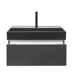 Koupelnová skříňka s umyvadlem SAT Feel 80x30x46 cm antracit SATFEEL80ANTU3B SATFEEL80ANTU3B