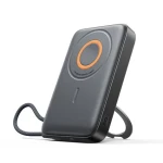 Joyroom JR-PBM02 černá / Powerbanka / 10000mAh / 22.5W / 1x USB-C + bezdrátové nabíjení MagSafe + USB-C kabel / stojánek (6956116771119)