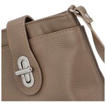 Dámská kožená crossbody kabelka Lara sweet, taupe