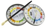 Pébéo Studio Aquarelle 12 - Akvarelové barvy v kulaté etui 12 1/2 pánviček + štětec