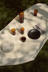 Ferm Living Sklenice na vodu z recyklovaného skla Oli Amber 220 ml, oranžová barva, sklo