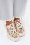 Nízké dámské tenisky s leopardím potiskem Lee Cooper LCW-25-02-3330L béžové 40