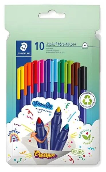 Staedtler Triplus 323 / Fix / 10 barev / vypratelný inkoust (323 C10)