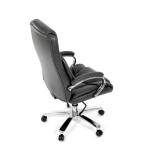 Kancelářské křeslo, houpací mechanismus, šedá ekokůže, KA-F1385 GREY