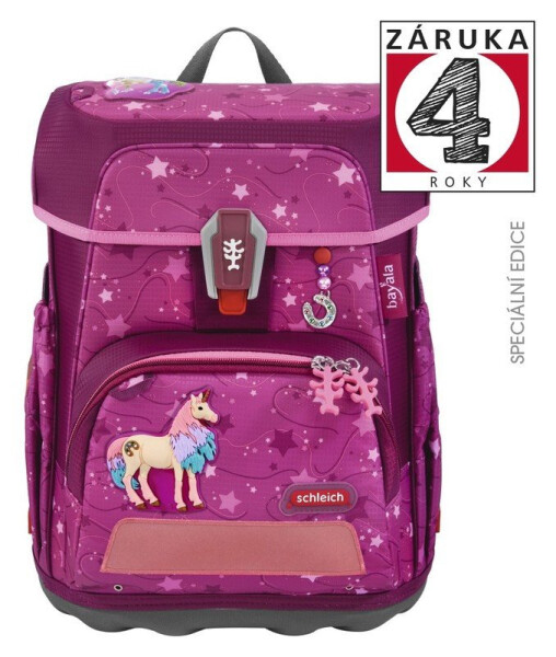 Školní aktovka CLOUD schleich, bayala, Marshmallow Einhorn - 5 dílný set, AGR certifikát