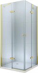 MEXEN/S - ROMA sprchový kout 100x90, transparent, zlatá 854-100-090-50-00-02