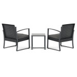 Zahradní set 1+2, polyratan, šedá, AZS-H1111 GREY