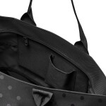 Sada kabelka a taštička na zip Reisenthel Shopper e1 set Glossy dots black