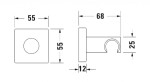 DURAVIT - Příslušenství Držák sprchy, chrom UV0620026010