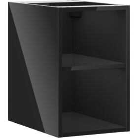 MEXEN - Box-A otevřená skříňka s policí 30, černá lesk 91AX2-0300-470-0-70