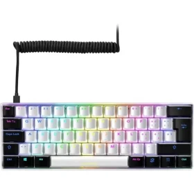 Sharkoon SKILLER SGK50 S4 bílá / herní klávesnice / mechanická / drátová / RGB / Kailh Red spinač / IT (4044951033904)