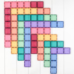 Connetix Connetix Tiles - Magnetická Stavebnice Pastelové Obdélníky 24 ks