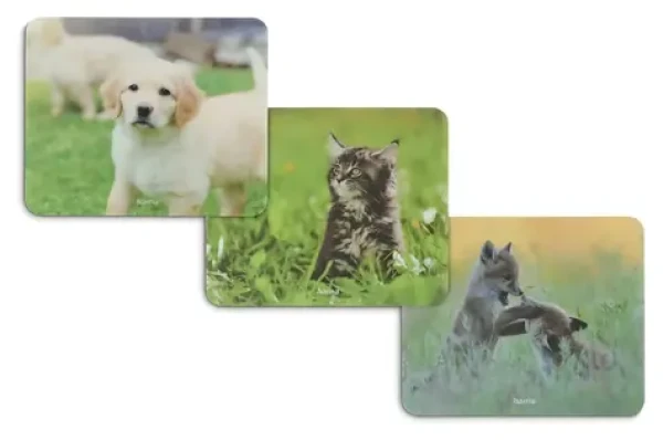 Hama Podložka pod myš Animals / Podložka pod myš / motiv zvířat / 220x180 mm / 12 ks v displeji (126872)