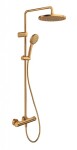 DURAVIT - Sprchy Sprchový set s termostatem, průměr 25 cm, 3 proudy, kartáčovaný bronz TH4282008004