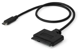 StarTech USB-C na SATA adaptér černá / Adaptér / pro 2,5" HDD/SSD / USB 3.1 / 0,5 m / ASMedia ASM1351 (USB31CSAT3CB)