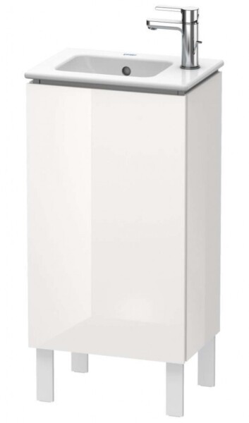DURAVIT - L-Cube Umyvadlová skříňka 86x42x29 cm, levá, 1 dvířka, lesklá bílá LC6273L2222