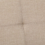 Taburet s úložným prostorem, látka krémová