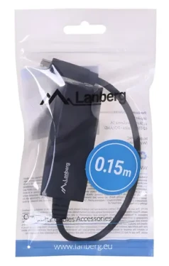 Lanberg NC-1000-02 / Síťový adaptér / USB-C + USB / RJ-45 (NC-1000-02)